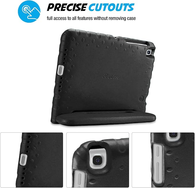 ProCase Kids Case for Galaxy Tab A7 10.4 2020 (T500 T503 T505 T507) Shock Proof Convertible Handle Stand Cover Lightweight Kids Friendly Protective Case for 10.4 inch Galaxy Tab A7 -Black