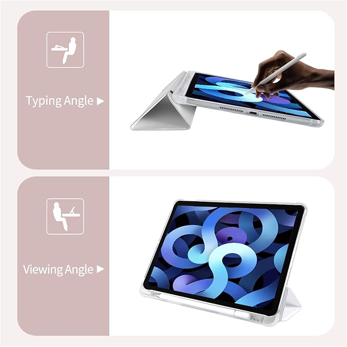 Cute Kawaii Pink Bow for iPad (A16) 11th Generation Case 11 Inch 2025 for iPad 10th Generation Case 10.9 Inch 2022 with Pencil Holder Auto Sleep/Wake Leather Soft TPU Back Cover