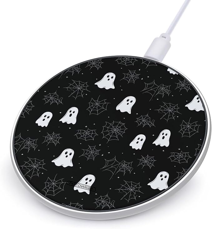 Cute Halloween Wireless Charger Anti-Slip Wireless Charging Pad Slim Charger Mat for Men Women