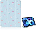 Rainbow Bow Case for iPad Air 3 (20193rd Gen)/iPad Pro 10.5 Inch (2017)[Pencil Holder+Auto Sleep/Wake]Slim Trifold Stand Protective Cover with Soft TPU BackBlue