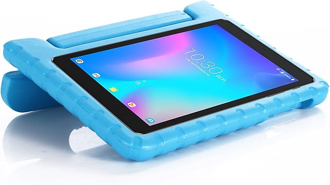Kids Case for Alcatel Joy Tab 8 9029W &amp Alcatel 3T 8 9027W &amp Alcatel A30 8 9024W Handle Stand Lightweight EVA Foam Bumper Protective Rugged Drop Protection Child Proof Cover