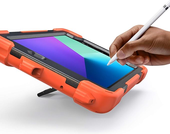 Case for Samsung Galaxy Tab Active 2 8.0 T390 T395 T397 Military Grade [15 ft Drop Tested] Full-Body Shockproof Protective Cover with 360° Rotation Stand Hand Strap &amp Pencil Holder