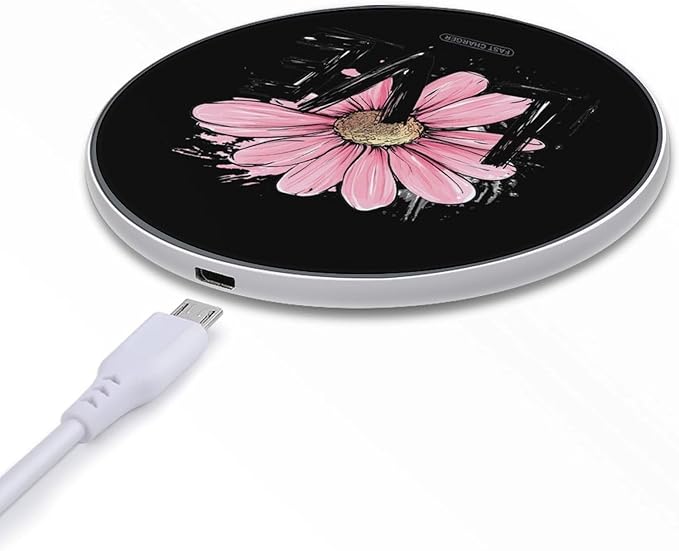 Daisy Love Wireless Charger Anti-Slip Wireless Charging Pad Slim Charger Mat for Men Women