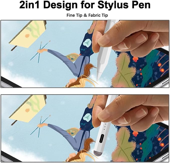 Stylus Pencil for iPad Pencil Pro 11th A16/10th/9th GenFast Charger Active iPad PenciliPadstylus Pen for 2018-2025 iPad11 A16/10/9/8/7/6iPadPro 11/12.9/13/M4iPadAir 3/4/5/6/M2iPadMini 5/6/7Gen
