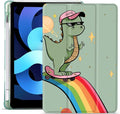 MAYCARI Cool Dinosaur Star Case for iPad Air5/Air4 with Pencil Holder Cute for iPad 10.9 Inch 2022/2020 Protective Case with Soft TPU Back Auto Sleep/Wake Cover Slim Shell