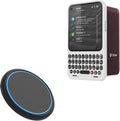 BoxWave Charger Compatible with Clicks Communicator (4.3 in) - SwiftCharge PowerDisc Wireless Charger (15W) Qi Wireless 15W Circular Desktop Charger - Jet Black