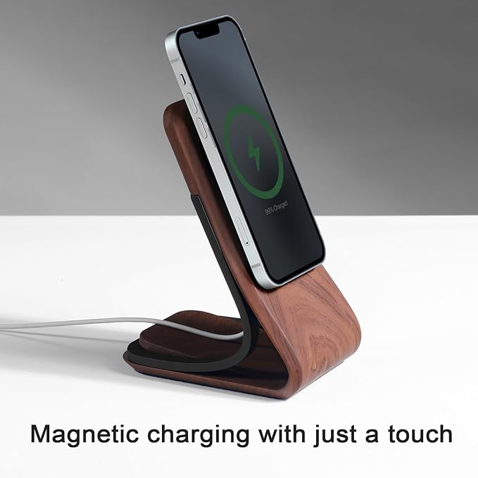 Magnetic Wireless Charger Stand for iPhone12131415Vertical &amp Landscape Stand Personalized Engraved GiftCharger Not Included
