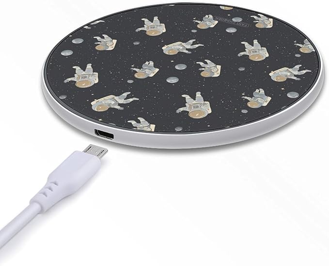 Astronaut Wireless Charger Anti-Slip Wireless Charging Pad Slim Charger Mat for Men Women