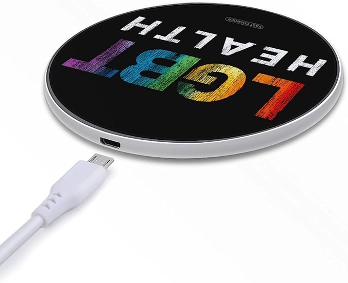 LGBT Health Phone Charger Magnetic Charging Pad Anti-Slip with USB Cable