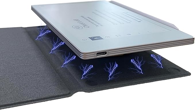 ZhaoCo Fabric Magnetic Case for Remarkable Paper Pro Move (7.3 Paper Tablet) Slim Lightweight Book Folio Protective Cover - Purple