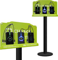 Floor Stand Cell Phone Charging Station Mobile Phone Charging Station | Fast Charging 8 Device | Compatible with Apple Tablets Android Port | Great for Offices Hotel Hospital Airport (Green)