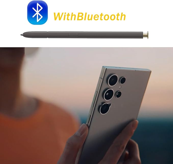 S24 Ultra S Pen for Samsung Galaxy S24 Ultra S Pen Replacement EJ-PS928BYEGUS US Version for Galaxy S24 Ultra Stylus Pen withBluetoothYellow Gold