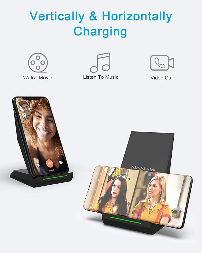 Fast Wireless Charging Stand Equipped with PD 30W Adapter High Speed Universal Charger with Extra USB-A Port Compatible with iPhone 17/16/15/14/13/12/11 for Samsung Galaxy S26/S25/S24/S23/S22