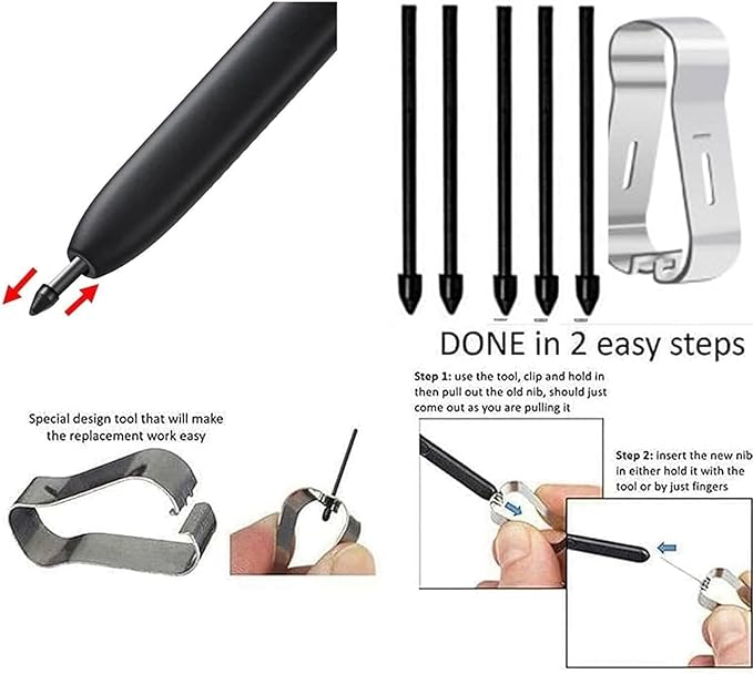 S24 Ultra Stylus Pen (WithBluetooth) Replacement for Samsung Galaxy S24 Ultra 5G All Versions Touch Pen +Tips/Nibs. (Titanium Yellow/S24 Ultra)