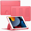 VIKESI Case for iPad 9th / 8th / 7th Generation 10.2 inch (2021/2020/2019 Released)Multiple Angles Magnetic Stand CoverShockproof BackPencil Holderand Auto Sleep/WakeRed