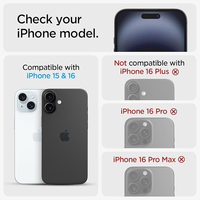 Spigen Tempered Glass Screen Protector [GlasTR EZ FIT - Privacy] Designed for iPhone 16 / iPhone 15 [2Pack]
