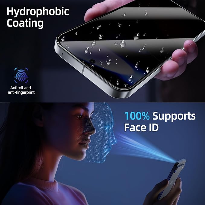 X-it for Google Pixel 9 Pro XL Screen Protector Privacy [Auto Alignment/Dust Removal]Bubble-Free[100% Fingerprint Unlock] Easy Installation Full Coverage [Phone Case Friendly] Anti-Spy [Non-Glass] 2