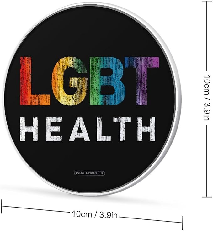 LGBT Health Phone Charger Magnetic Charging Pad Anti-Slip with USB Cable
