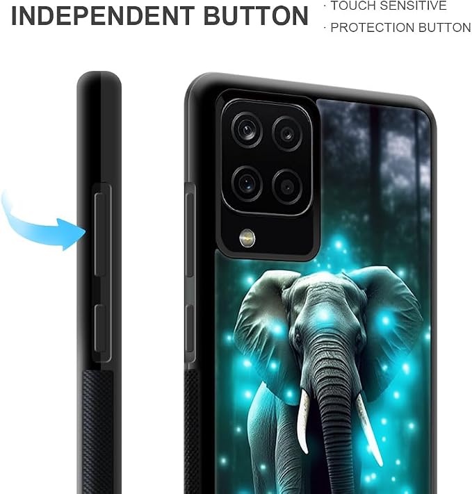 Blue Fluorescence Forest Elephant