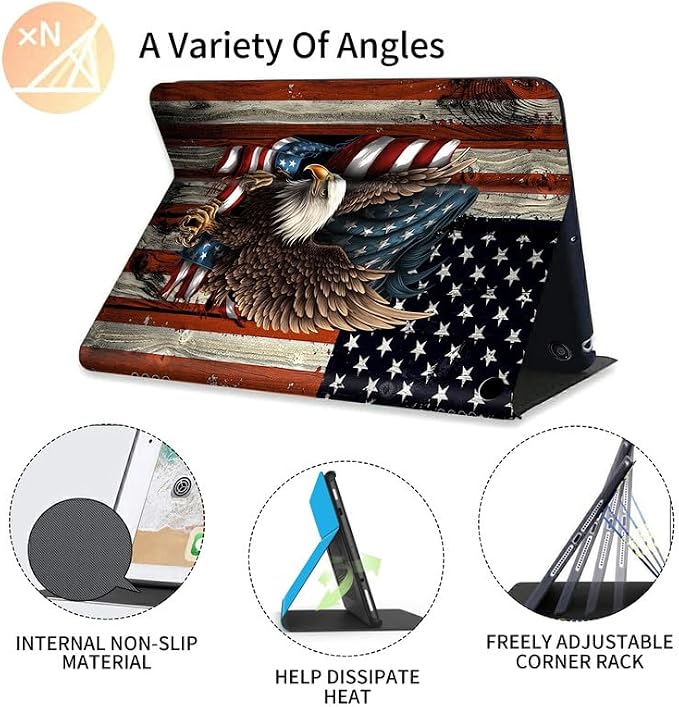 Bald Eagle with Flag