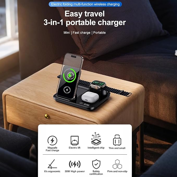 3in1 wireless Charger R13 Black