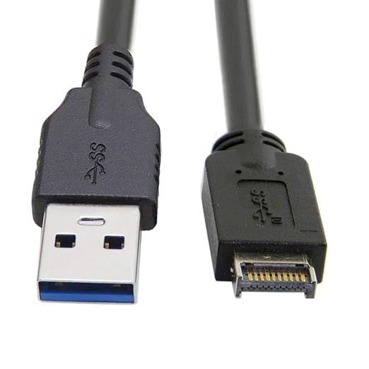 Black Type-E Male to Type-A Male