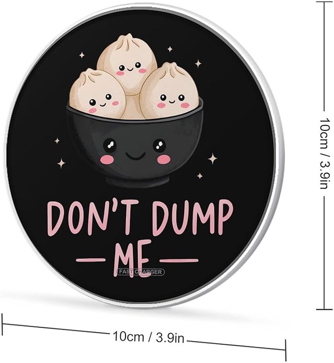 Don't Dump Me Dumpling Phone Charger Magnetic Charging Pad Anti-Slip with USB Cable