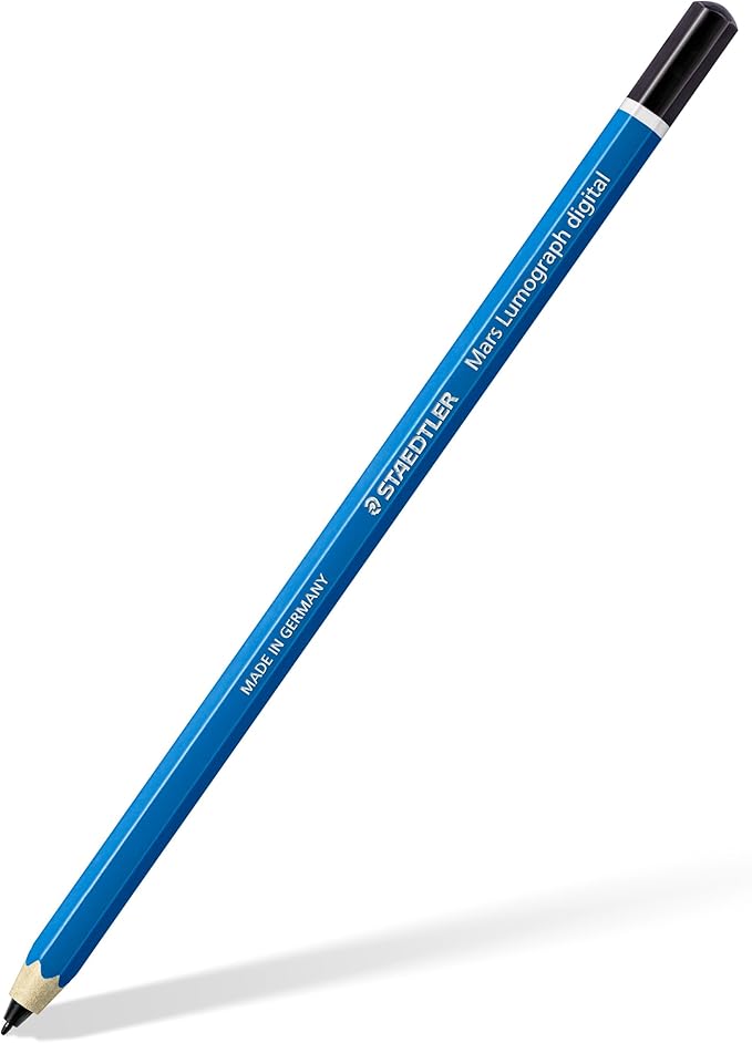 STAEDTLER Mars Lumograph Classic Digital Stylus Pen: No Charging EMR Palm Rejection 4.096 Pressure Levels Hexagonal Shape Natural Writing and Drawing on Touchscreen Tablet Laptop Phone