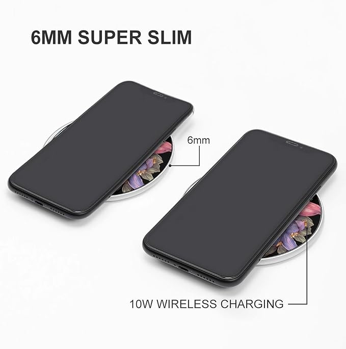 Angry Eagle1 Lily Flower Phone Charger Magnetic Charging Pad Anti-Slip with USB Cable
