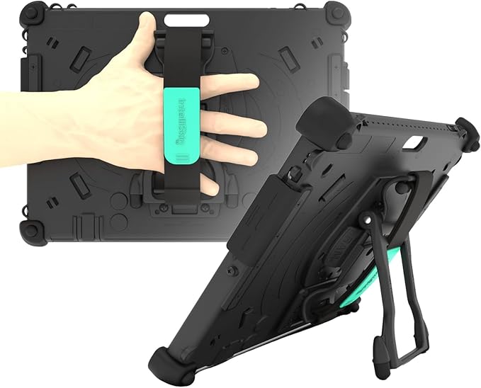 MobileDemand Full-Body Kickstand Rugged Case for Microsoft Surface Pro 910and 11–Heavy Duty Surface Pro Case with Briefcase Handle- Shock Absorbing