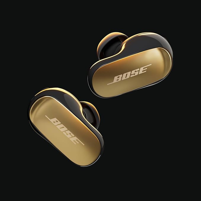 Bose QuietComfort Ultra Earbuds (2nd Gen) - Wireless Noise Cancelling Earbuds with Mic Immersive Audio USB-C Charging Up to 6 Hours Battery IPX4 Rating Desert Gold - Limited Edition Color