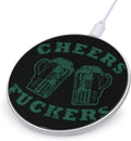 Cheers Fuckers St Day Partick Phone Charger Magnetic Charging Pad Anti-Slip with USB Cable