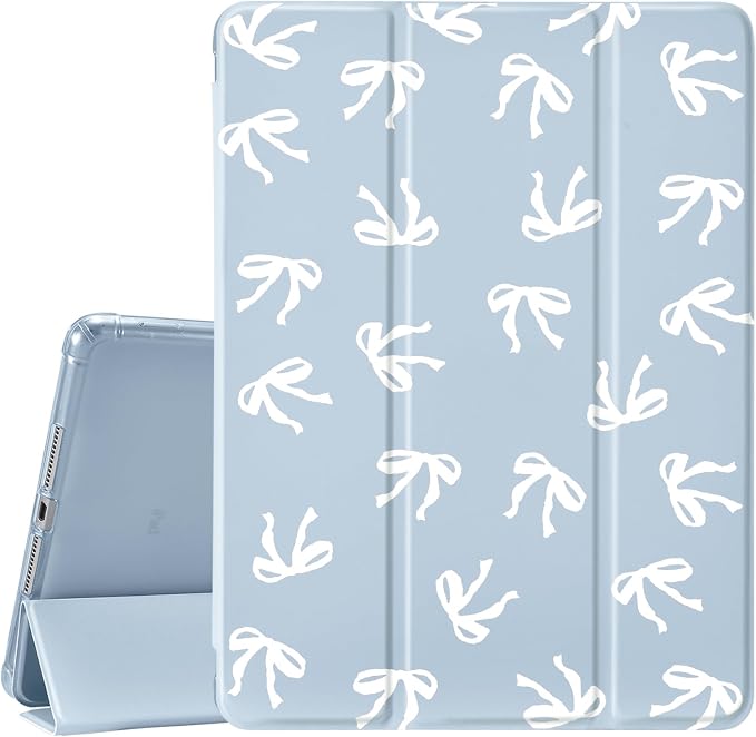 Blue White Bow 01