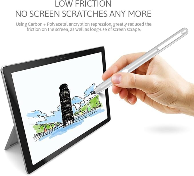 Stylus Pen for ASUS Touchscreen Devices Active Digital Pen with Ultra-Fine Tip 1024 Pressure Sensitivity Palm Rejection for Precision Drawing and Writing