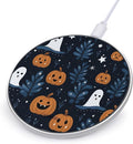 Cartoon Pumpkin Head Wireless Charger Fast Wireless Charging Pad with USB Cable 10W Anti-Slip Magnetic Wireless Charger Portable Slim Charger Puck Travel Charging Station