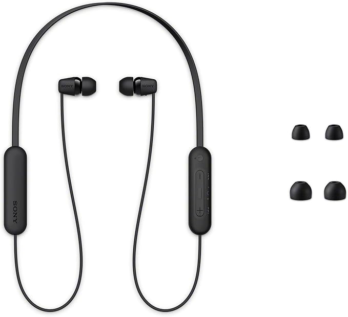 Sony WI-C100 Wireless in-Ear Bluetooth Headphones with Built-in Microphone Blue