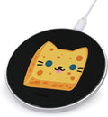 Cheese Cat Head Fast Portable Charger 10W Funny Graphic Phone Charging Pad with USB Cable