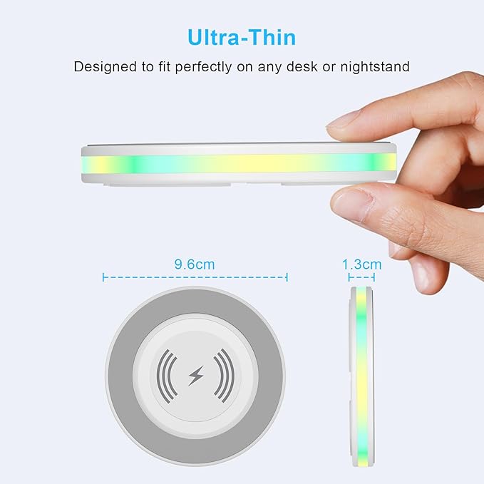 Samsung S26 Wireless Charger Fast Charging Pad Android Charging Station Cell Phone Wireless Chargers for Samsung Galaxy S26 Ultra S25 S24 S23 S22iPhone 17 Pro Max 17 16 15with QC 3.0 Power Adapter