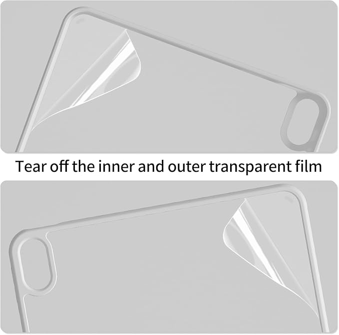 Y-Shaped Detachable Case for iPad (A16) 11th/10th Generation (2025/2022) Clear 360°Rotating Magnetic Back Multi-Stand &amp Shockproof Hybrid Cover for iPad 11/10 Auto Wake/Sleep Gray