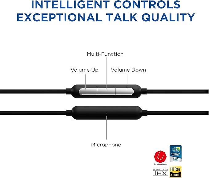 1MORE Triple Driver in-Ear Earphones Hi-Res Headphones with High Resolution Bass Driven Sound MEMS Mic in-Line Remote High Fidelity for Smartphones/PC/Tablet - Silver