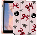 Bow &amp Star Case for iPad Pro 6th/5th/4th/3rd Gen(2022/2021/2020/2018) 12.9 Inch with Pencil Holder Cute Leopard Print Aesthetic Design Trifold Stand Leather Protective Cover