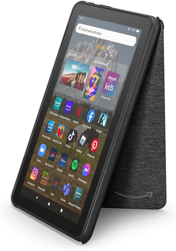 Amazon Fire HD 8 Tablet Cover (Only compatible with 12th generation tablet) Black