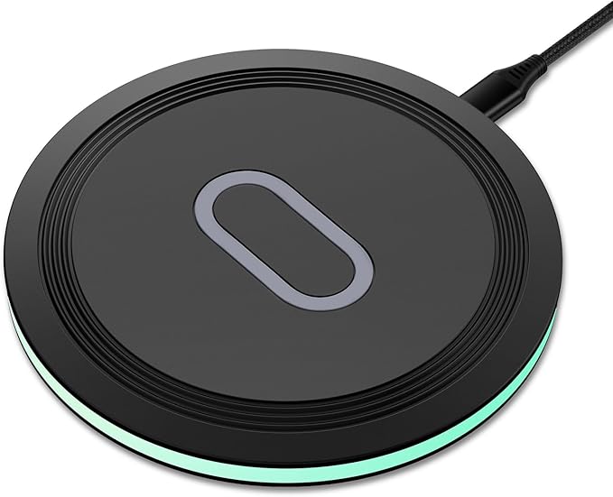 15W Wireless Charging Pad for iPhone 15 Pro Max 15 Pro 14 13 12 11 8Google Pixel 8 Pro 8 7a 7 Pro 6Fast Wireless Charger Station for Samsung S23 Ultra S23 S22 S21 S20 S10 S9 S8 S7Z Fold 5Z Flip 5