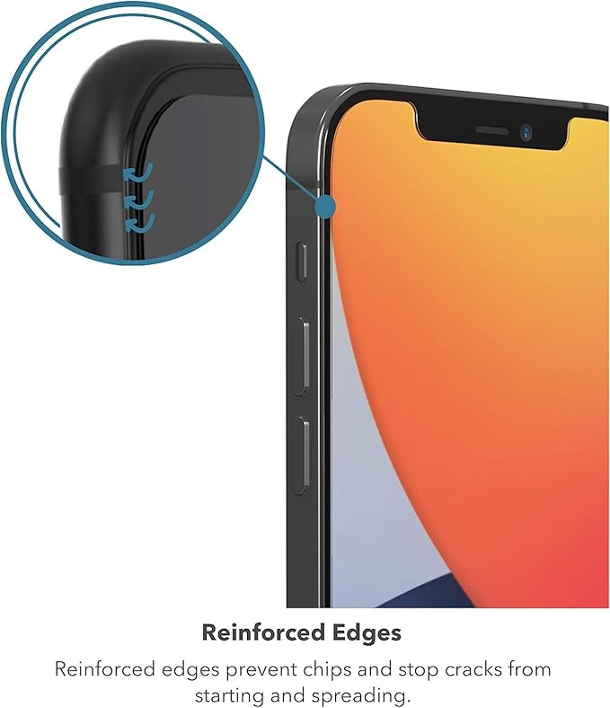 ZAGG InvisibleShield Glass Privacy Screen Protector for iPhone 13 PRO MAX – 3X Impact and Scratch Protection Strongest Tempered Glass Smudge-Free Smooth Silky Feel Two-way Side View Privacy