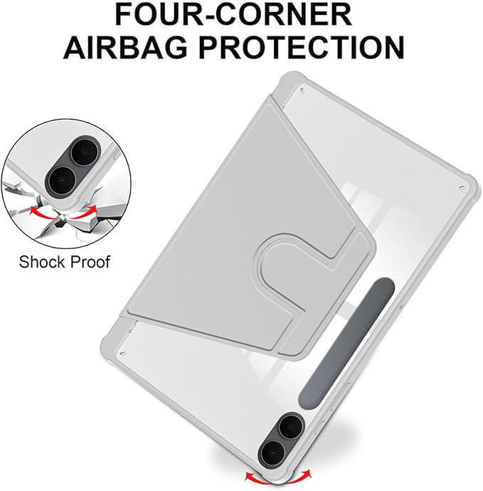 for Samsung Galaxy Tab S11 Ultra Case 14.6 inchAuto Wake/SleepMulti-Viewing AnglesSlim Light Shell CoverPU Leather+PCCompatible with Samsung Galaxy Tab S11 UltraGrey
