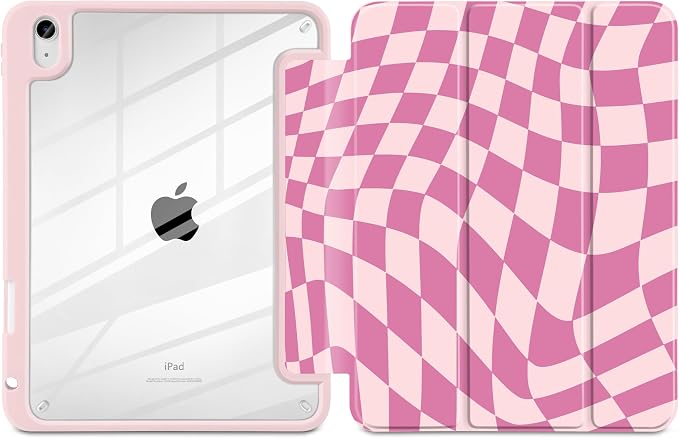 Pink Wavy Checker