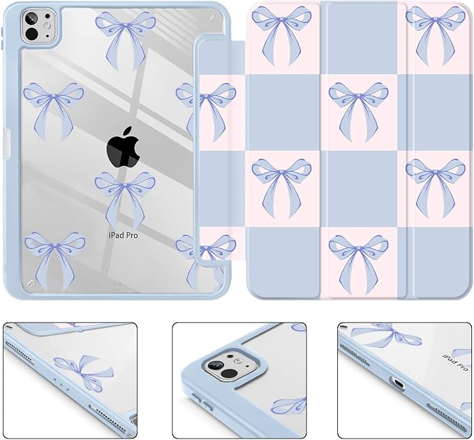 Blue Square Bow