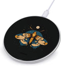 Moth Moon Wireless Charger Anti-Slip Wireless Charging Pad Slim Charger Mat for Men Women