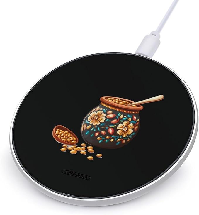 House Frijoles Mexican Food Wireless Charger Anti-Slip Wireless Charging Pad Slim Charger Mat for Men Women