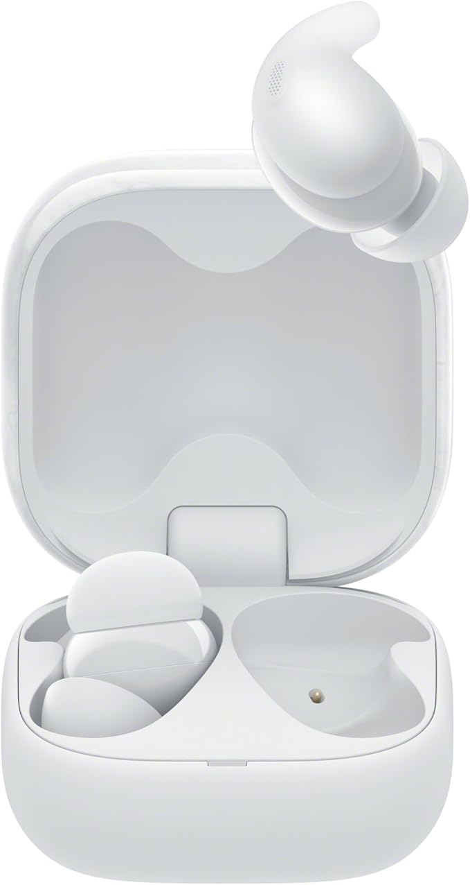 Sony LinkBuds Fit Truly Wireless Noise Canceling Earbud Headphones Small &amp Light with Newly Developed Air Fitting Supporters White